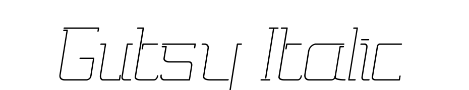 Gutsy Italic cкачать шрифт бесплатно